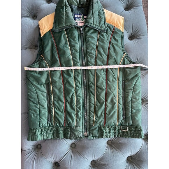 Vintage Deep North ski vest / jacket Large Green - Picture 3 of 9